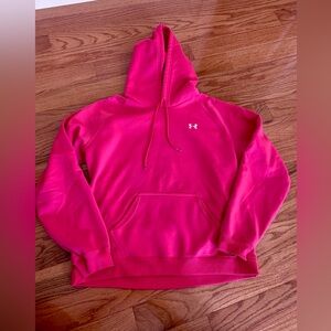 Under Armour Woman’s Hot Pink Fleece Lined Hoodie Size Large